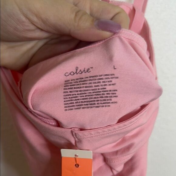 Colsie Pink Bodysuit- Size large - Picture 7 of 7